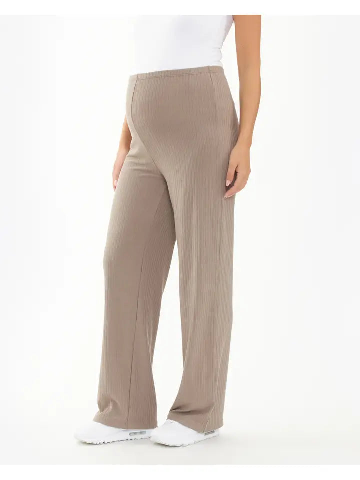 Cindy Rib Pant Taupe