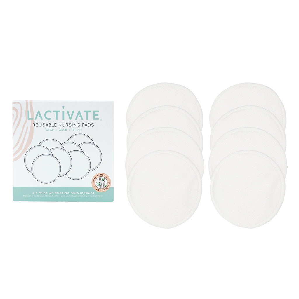 Lactivate Reusable Nursing pads 8pk