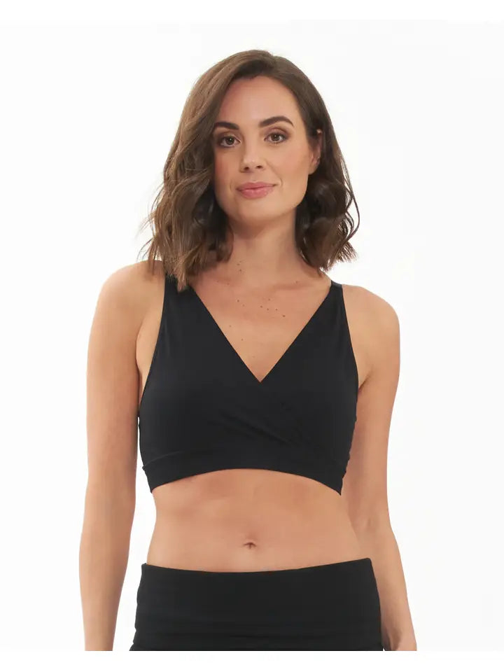 Seamless Nursing Bralette Black