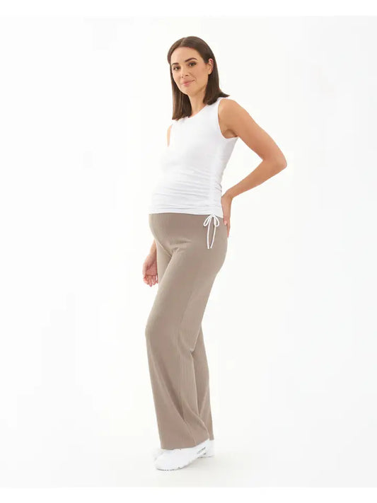 Cindy Rib Pant Taupe