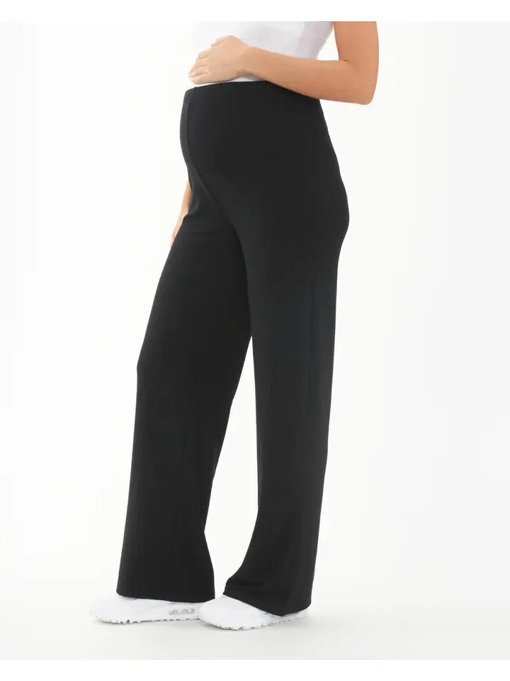 Cindy Rib Pant Black