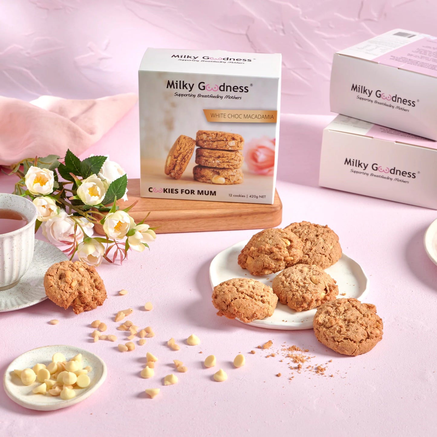White Chocolate & Macadamia Lactation Cookies