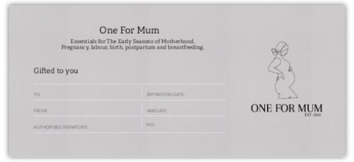 One For Mum Gift Vouchers